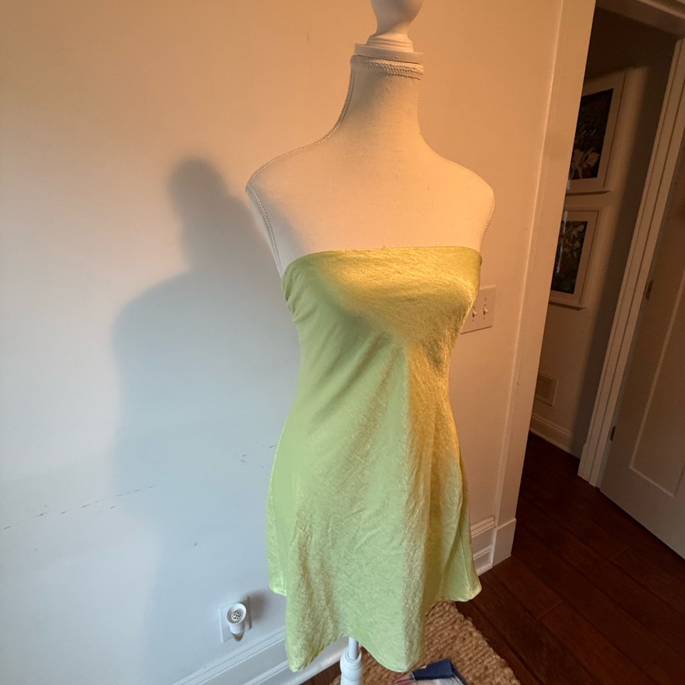 Forever 21 Strapless Light Green Dress